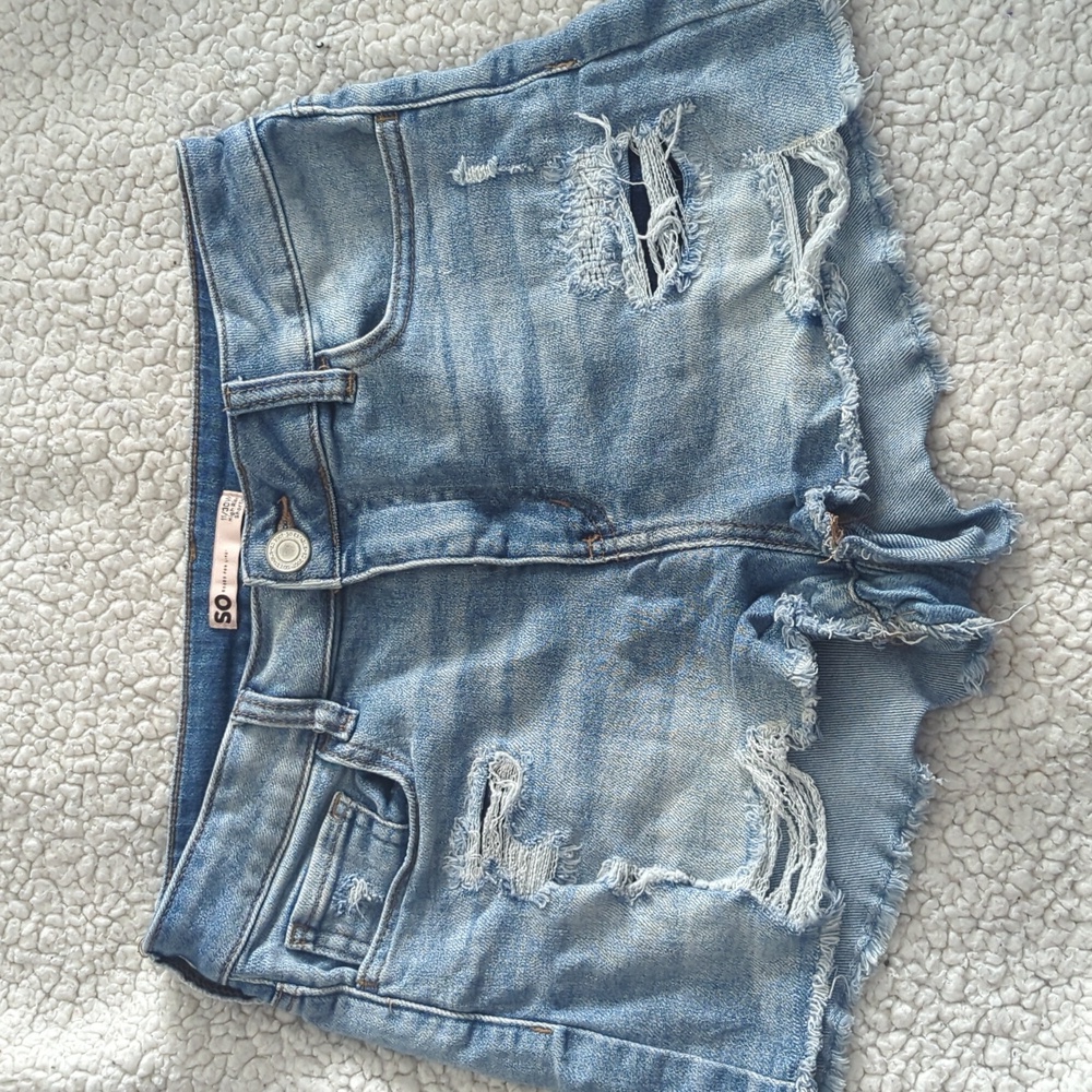 SO High Rise jean shorts